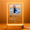 Cristal Plaque Lampada Con Foto Verticale - Lampada Coppia Personalizzata con Canzone Spotify e Immagine - Targa Spotify Personalizzata con Foto Regalo Anniversario Unico