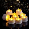 LQTSLFM 12 Pezzi Candele LED Fiamma Oscillante Piccole Candele Finte Batteria Durata Fino a 200 Ore per Matrimoni, Feste, Halloween, Natale
