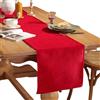 HSTWODE 1 runner da tavolo in velluto, moderno, lavabile, per sala da pranzo, feste, vacanze, esterni, decorazione per interni (33 x 180 cm, rosso)