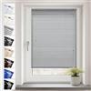 SONELLO Tenda veneziana in alluminio 140x175 Argento | Tenda veneziana in alluminio con fissaggio senza foratura Protezione per finestre e porte: privacy, abbagliamento luce e sole