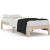 vidaXL Letto in legno massiccio 75x190 cm