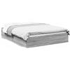 vidaXL Struttura letto con cassetti grigio Sonoma 120x190 cm in materiale ligneo