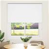 vidaXL Tenda a rullo oscurante bianca 140x130cm larghezza del tessuto 136,6cm poliestere