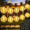 ArsMotin Catena Luminosa Esterno 30M, Impermeabile Luci da Esterno Giardino, LED Lampadine da Esterno Giardino Dimmerabile con Telecomando, Filo Luci da Esterno per Festival Decorative, Matrimoni, Terrazze