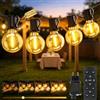 ArsMotin Catena Luminosa Esterno 20M, Impermeabile Luci da Esterno Giardino, LED Lampadine da Esterno Giardino Dimmerabile con Telecomando, Filo Luci da Esterno per Festival Decorative , Matrimoni, Terrazze