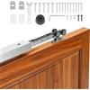 VEVOR Kit Binario per Porta Scorrevole Ferramenta per Porta Singola Lunghezza 1746 mm, Set di Ferramenta per Guida Lega di Alluminio Porte a Scomparsa Chiusura Ammortizzata Spessore tra 25-45 mm