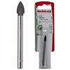 Fischer Punta per vetro e piastrella con tagliente in metallo duro per vetro e ceramiche D-GT 6,0 x 13/75, 551341