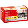 fischer 568005 SX Plus - Tasselli a espansione da parete, 5 x 25 mm, confezione da 100