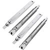 GTV - Set Guide Scorrevoli per Cassetti di Estrazione Totale 53.9 x 300 mm, Guide Cassetti, Acciaio Zincato 2 mm, Guide Telescopiche, Binari per Cassetti Fino a 100 kg, Guide per Cassetti - 4 Pezzi