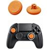 Zhixteu Per Nacon Revolution 5 Pro Cappucci per Joystick con Impugnatura per Pollice, Design Antiscivolo con Superficie Ruvida, Cappucci di Ricambio Resistenti all'Usura per le Levette Analogiche (arancione)