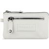 bugatti Elsa portachiavi in pelle, RFID portachiavi portafoglio con 2 anelli, Bianco XS, XS, Elegante