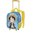 One Piece Monkey-Zaino con Ruote Piccolo, Blu, 26 x 34 cm, Capacità 12,5 L