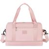WOUIYO Per Ryanair Cabin Bags 40x20x25 Bagaglio a mano Bagaglio a Mano Impermeabile Borsa da Trasporto con Tasca Bagnata, Pieghevole Ospedale Weekend Pernottamento Borsa per Donne Uomini, Rosa 1, 40x20x25 cm