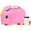 M MOLTO Valigia Smiler Rosa + Thermo 500 ml | Bagaglio da Viaggio Giocattolo Educativo