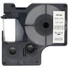 BROVACS - Nastro per etichette nero su bianco, compatibile con etichettatrici DYMO D1 43613, 6 mm, 1/4, confezione da 1 rotolo, OPA2013