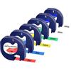 Gigmeta 6 X Nastro per Etichette In Plastica, Compatibile con Dymo LetraTag Plastica Nastri, 12mm x 4m Nero su Bianco/Rosso/Giallo/Blu/Verde, Compatibile con Dymo LT-110T LT-100H LT-2000 LT- QX50