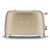 Smeg linea Anni '50 Smeg Tostapane 2x2 TSF01CHMEU finitura champagne