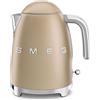 Smeg linea Anni '50 Smeg Bollitore elettrico KLF03CHMEU finitura champagne