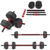 HMS Set pesi manubrio o bilanciere da 15 kg