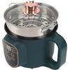 OPPWONG Pentola Elettrica, Pentola Elettrica 1.8L Pentola Antiaderente 600W Pentola Ramen Elettrica con Impostazione Orario Appuntamento per Zuppa Di Pasta Bistecca Uova (Spina UE 220V)