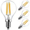 Spacelumen 4W Lampadine E14 dimmerabili G45 luce calda LED confezione da 4 | vintage Edison Lampade lampadine a sfera da 4 W, equivalenti a 40 W, 2700 K, colore bianco caldo a vite piccole