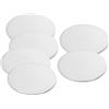 PATIKIL 48mm Disco Acciaio, 6pz Etichette Stampaggio Metalli, Cerchio Rotondo, Piastra Metallico, Attacco Acciaio Inossidabile 304, per Incisione Laser, Targhetta Nome Artigianale