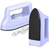 Generic Mini ferro da stiro per lavori artigianali, trapuntatura, ferro da stiro da viaggio, ferro da stiro facile da stirare, mini ferro elettrico, mini pressa a caldo per cucire (viola)