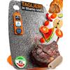 NovaFrame Tagliere in Titanio per Cucina 100% Puro 30x20cm - Tagliere Titanio Doppia Faccia Antibatterico - Taglieri in Titanio per Cucina Ultra Resistente - Titanium Cutting Board Professionale