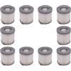 PEJVKCEJ Accessorio Filtro Hepa For Aspirapolvere, Pezzo Di Ricambio, Compatibile Con DeLonghi, Colombina Evo XLM353 / 355/403 / 405/407 / 408/409(10pcs)
