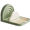 Sawhamale Coperchio per pentola arcobaleno e portautensili con vassoio antigoccia rimovibile, grazioso organizer da cucina a forma di nuvola per spatole, cucchiai, bacchette, scolapiatti compatto