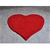 Casatessile CASA TESSILE Cuore Tappeto bagno e multiuso da cm 70 Tappeto a Forma di Cuore, Tappetino Bagno Assorbente in Cotone e lavabile in lavatrice - AZZURRO