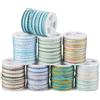 Spritewelry 8 rotoli di filo metallico in nylon da 1 mm, colore sfumato, filo intrecciato per gioielli fai da te, nodi cinesi, macramè, bracciali, collane e gioielli