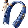 Generic Ventilatore per collo Ventilatore personale portatile Forte vento Ventilatore regolabile a 5 velocità con display Durata della batteria lunga 1600mAh per pendolarismo Viaggi Sport all'aperto