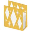 SUPERDANT Porta Tovaglioli Diamond Stars per Tavoli Portatovaglioli In Metallo Giallo Porta Carta Velina Da Tavolo Distributore di Tovaglioli Indipendente con Guarnizione 15x15CM