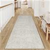 PureCozy Tappeto Corridoio Lungo Tappeti 60x180cm Beige Lavabile in Lavatrice Antiscivolo Moderno Astratto Naturale Carpet Passatoia Cucina Cameretta Scendiletto Camera da Letto Ufficio Pelo Corto