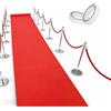 Bcuuozeeing Tappeto passatoia rosso - 1 x 10 m tappeto rosso spessore 100 g/m², tappeto per matrimoni, fiere, per decorazioni, carnevale, feste a tema, VIP, matrimoni, feste e corridoi