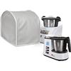 HOMELAY Copertura Monsieur Cuisine connect/smart/plus. Copertura protettiva per robot da cucina. Similpelle antimacchia e idrorepellente. Antibatterica e ignifuga. Fatta a mano in Europa. Grigio.