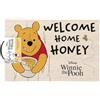 Winnie the Pooh Zerbino con scritta Welcome Home (40 cm x 60 cm x 1,5 cm) (beige/bianco sporco/giallo/nero)