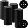 MIVIDE 200 Pezzi Rondelle per Picchetti Telo Pacciamatura, 5 Fori Rondelle in Plastica, Rondelles a Terra per Picchetti, Pacciamatura, Rete, Copertura del Prato, Tenda, Noir
