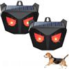 ALLOMN Repellente solare per animali all'aperto, confezione da 2 repellenti per animali notturni con luce LED rossa, dispositivi deterrenti per puzzole, cervi, volpi, puzzole, procioni, repellenti per