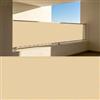 QINLIGAO Frangivisto Balcone Protezione 90 x 240 cm Privacy Frangivento Protezione UV con Occhielli e Fascetta Paravento per Balcone per Terrazza Esterno, Giallo sabbia