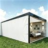 DSRDRFG Tenda Vela Parasole 2.5x3m Vela Ombreggiante Rettangolare, PES 220g/m² Tenda a Vele Impermeabile Parasole Protezione Raggi UV per Esterno Giardino Terrazza Piscina, Bianco