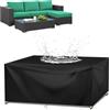 XHBJSH Copertura Per Mobili da Giardino 300x90x50cm 420D Oxford Copertura Protettiva Impermeabile, Copertura Rettangolare per Tavolo da Patio, Copertura Tavolo Esterno, Resistente Ai Raggi Uv Copridivano
