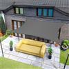 Sunnylaxx 4x4m Tenda a Vela Ombreggiante Quadrata Antracite | Impermeabile Facile da Iinstallare,Include Corde Gratuite, PES Materiale,Cucitura Doppia,Nastro Rinforzato