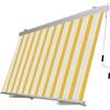 La zappa Tenda da sole a caduta cassonata per balcone e veranda con braccetti telo impermeabile (Giallo, 300 x h 250 cm)