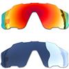 SOODASE Per Oakley Jawbreaker Occhiali da Sole Rosso/Fotocromismo 2 Coppie Lenti di Ricambio Polarizzate