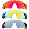 SOODASE Per Oakley Radar EV Path Occhiali da Sole Rosso/Oro/Argento Lenti di Ricambio Polarizzate