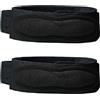 Tressify 2 ginocchiere nere, supporto per rotula regolabile, con cuscinetto in silicone, per corsa, basket, tennis, pallavolo, escursionismo, riduzione del rischio di lesioni