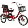 Generico Trike cruiser a tre ruote per la spesa e il tempo libero, triciclo pieghevole per anziani, doppio sistema frenante, forcella anteriore ammortizzata, sedile ampio, carico massimo 330 Lbs
