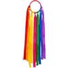 Generic Nastro arcobaleno per danza - nastro colorato per ginnastica, filanti per danza del polso, nastri per allenamento, accessori per spettacoli di danza classica, oggetti di scena per movimenti ritmici
